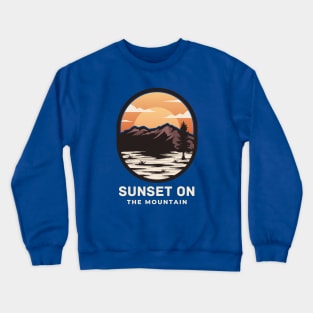 Sunset On The Mountain Crewneck Sweatshirt